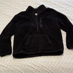 PINK Victoria's Secret Black Fleece Jacket